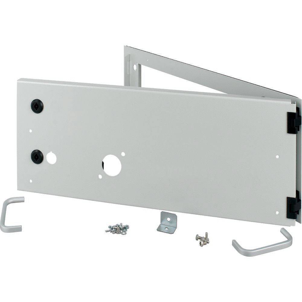 Wandhalterungshalterungssatz mit Montagelöchern, Halterungen und Schrauben für die Installation. Ausgestattet mit verstellbarem Metallrahmen und robuster Konstruktion.