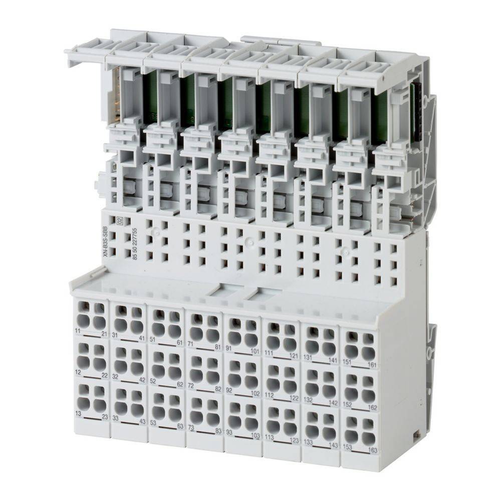 Ein elektrischer Klemmblock mit mehreren Anschlusspunkten, der zum Organisieren und Sichern von Kabeln in industriellen und Wohnumgebungen verwendet wird.