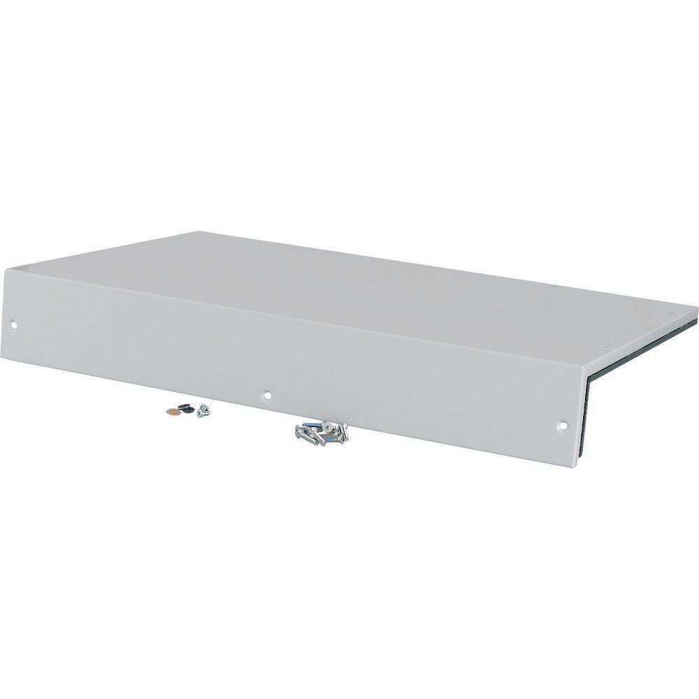 Ein grauer Metallzugangsdeckel, der für Decken oder Wände konzipiert ist, umfasst Schrauben für die Installation.