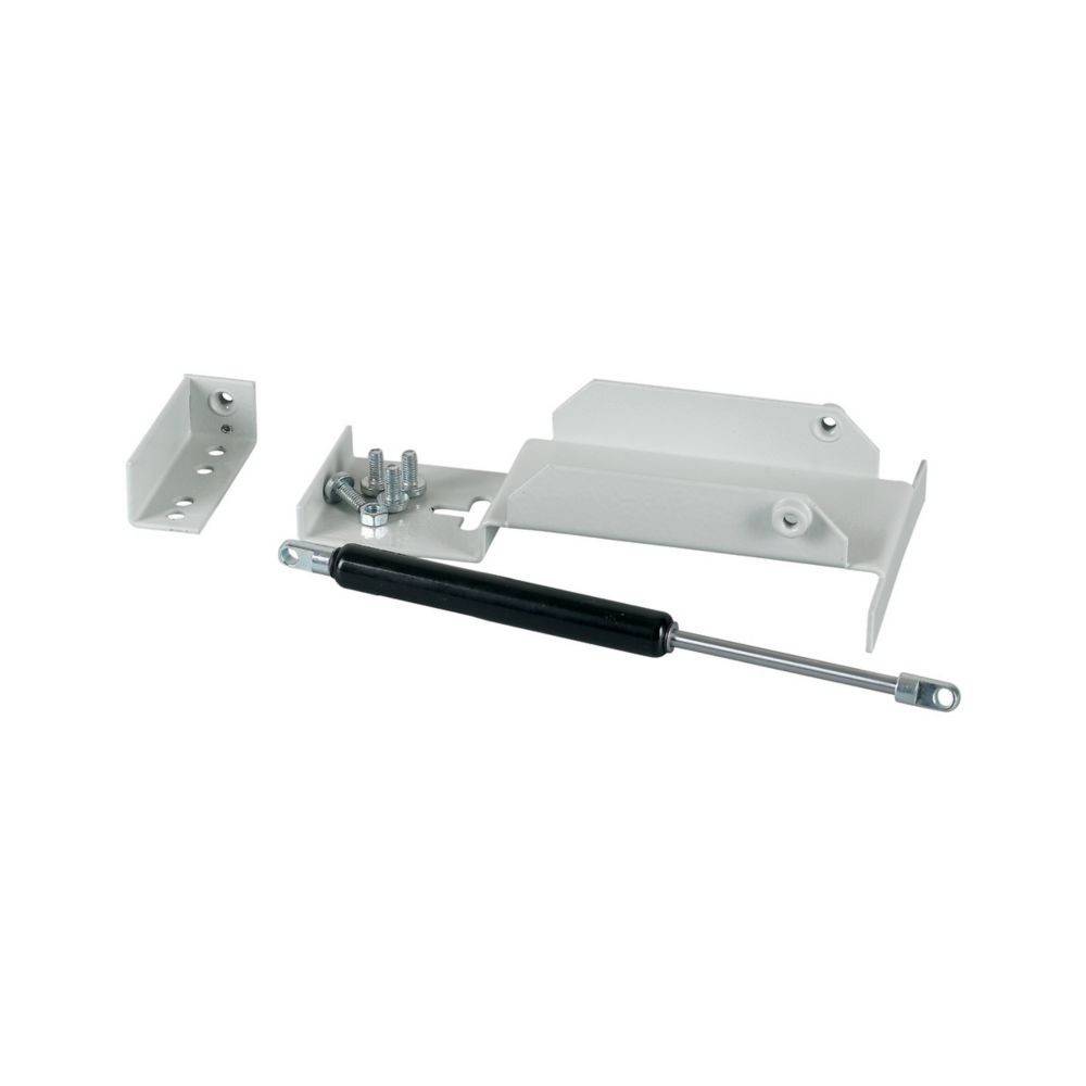 Hydraulischer Türschließer mit Montagebeschlägen und Schrauben, entwickelt für eine sanfte Türbewegung und sicheren Verschluss in verschiedenen Umgebungen.