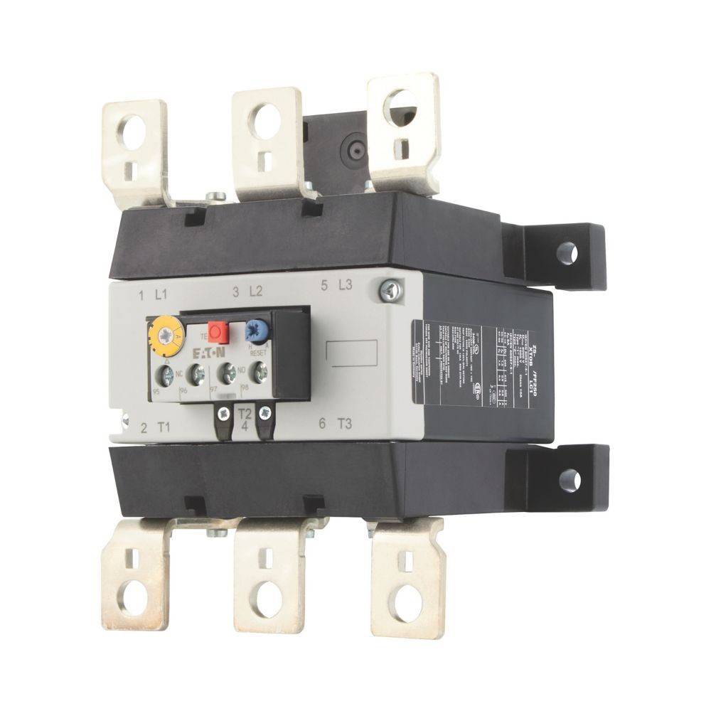 Ein Schneider Electric Schütz mit thermischem Überlastrelais, Modell LC1D12, mit beschrifteten Anschlüssen L1, L2, L3, T1, T2, T3, verwendet in Motorsteuerungskreisen.