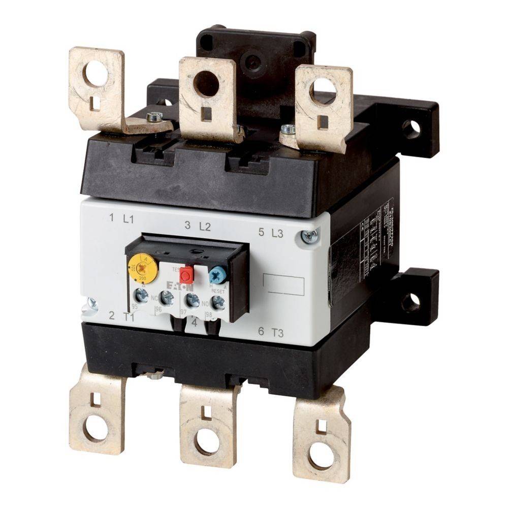 Ein elektrischer Schütz mit beschrifteten Anschlussklemmen für Verbindungen, der zur Steuerung von Hochspannungskreisen verwendet wird.