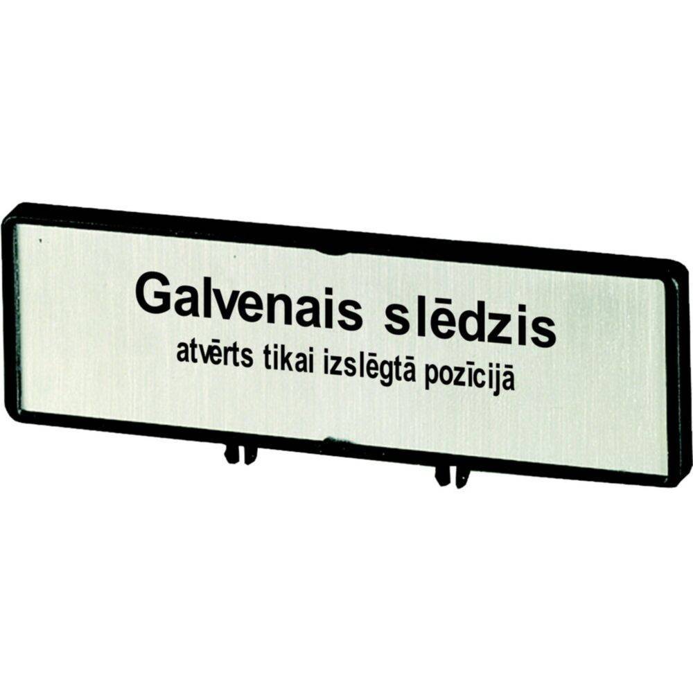 Ein Schild mit dem Text lautet: 