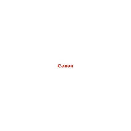 Canon-Logo zentriert auf weißem Hintergrund.