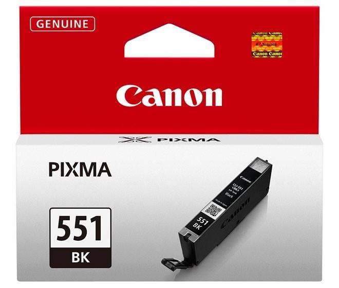 Canon PIXMA 551 BK Tintenpatrone, Verpackung in Rot und Weiß, mit Aufschrift ‚Original'. Geeignet für Canon Drucker.