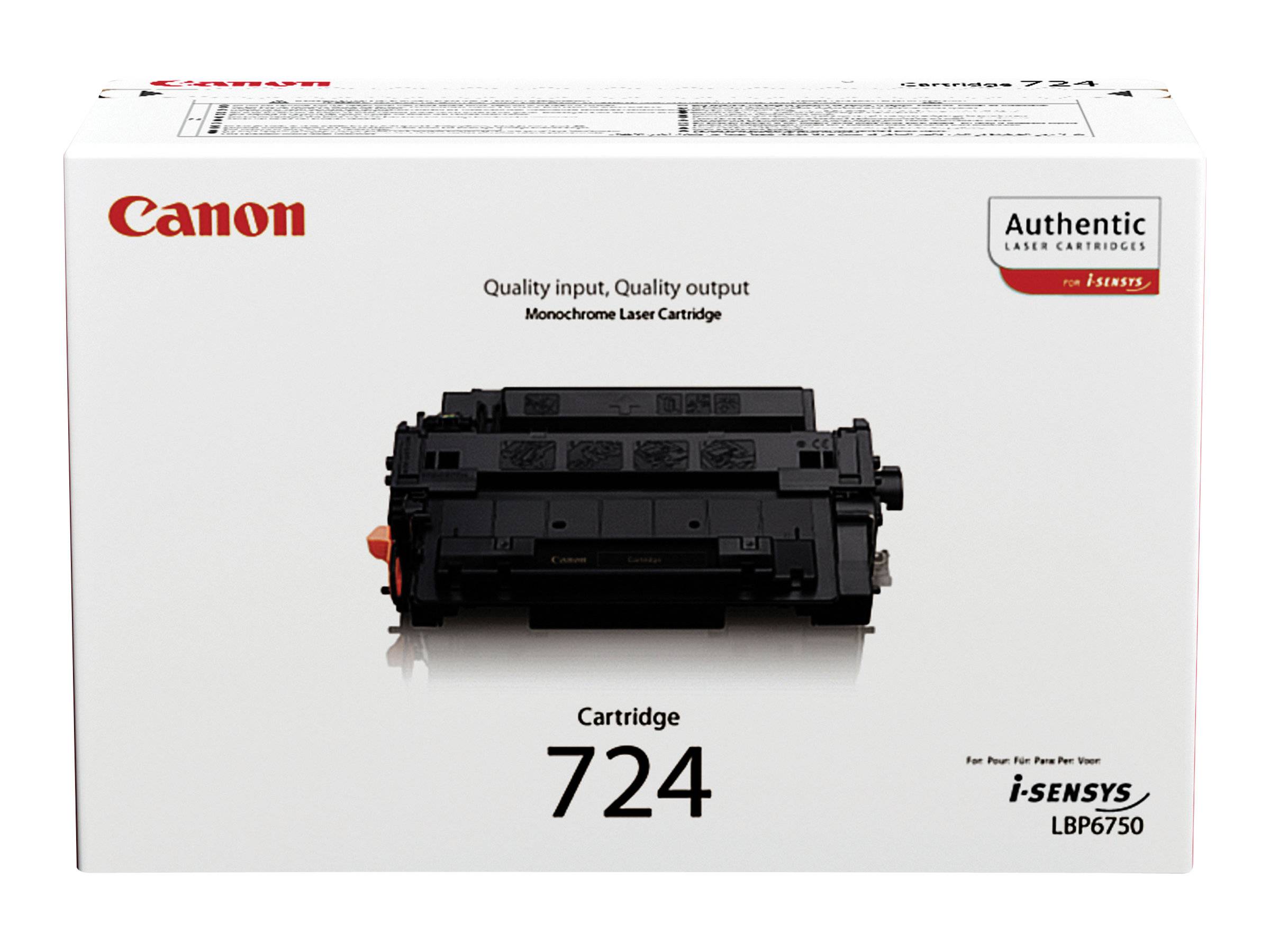Canon Original-Tonerkartusche für i-SENSYS LBP6750, gekennzeichnet mit „Kartusche 724