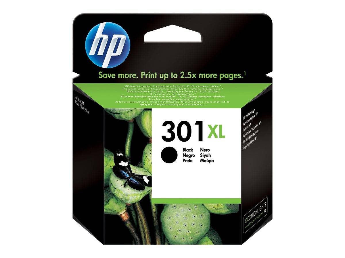 HP 301XL - Hohe Ergiebigkeit - Schwarz - Original