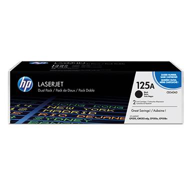 HP Toner CB540AD 125A 2.200Seiten schwarz 2 St./Pack.