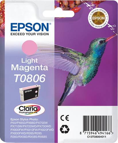 Epson T0806 - 7.4 ml - hellmagentafarben - Original