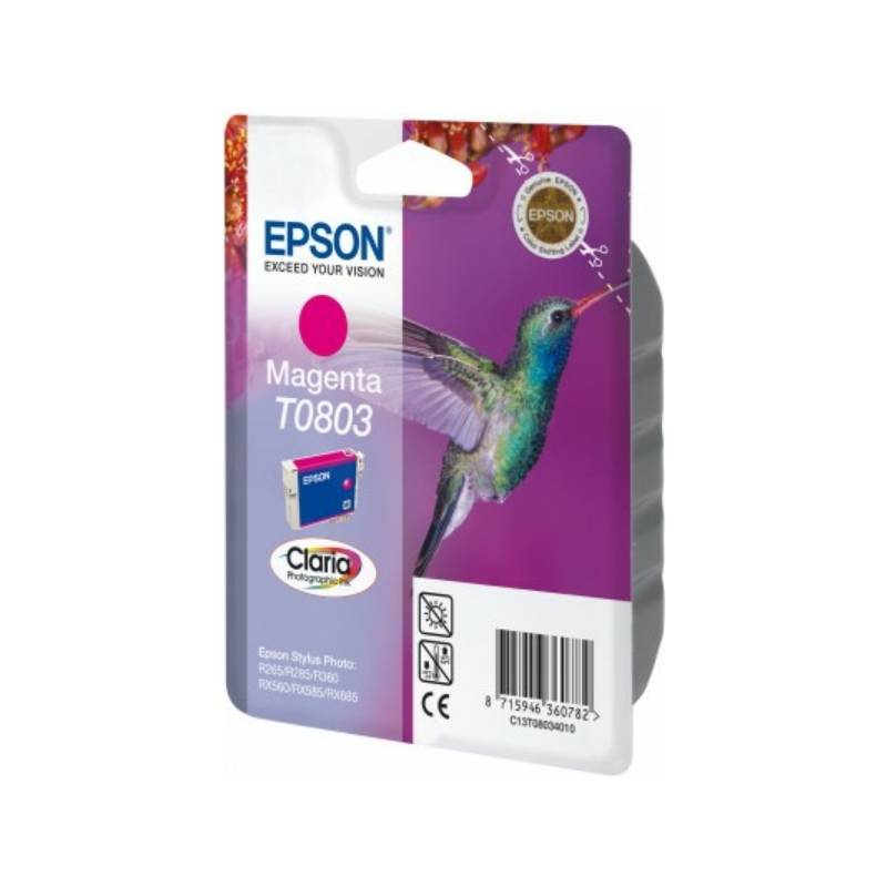 Epson T0803 - Magenta - Original - Blisterverpackung - Tintenpatrone - für Stylu