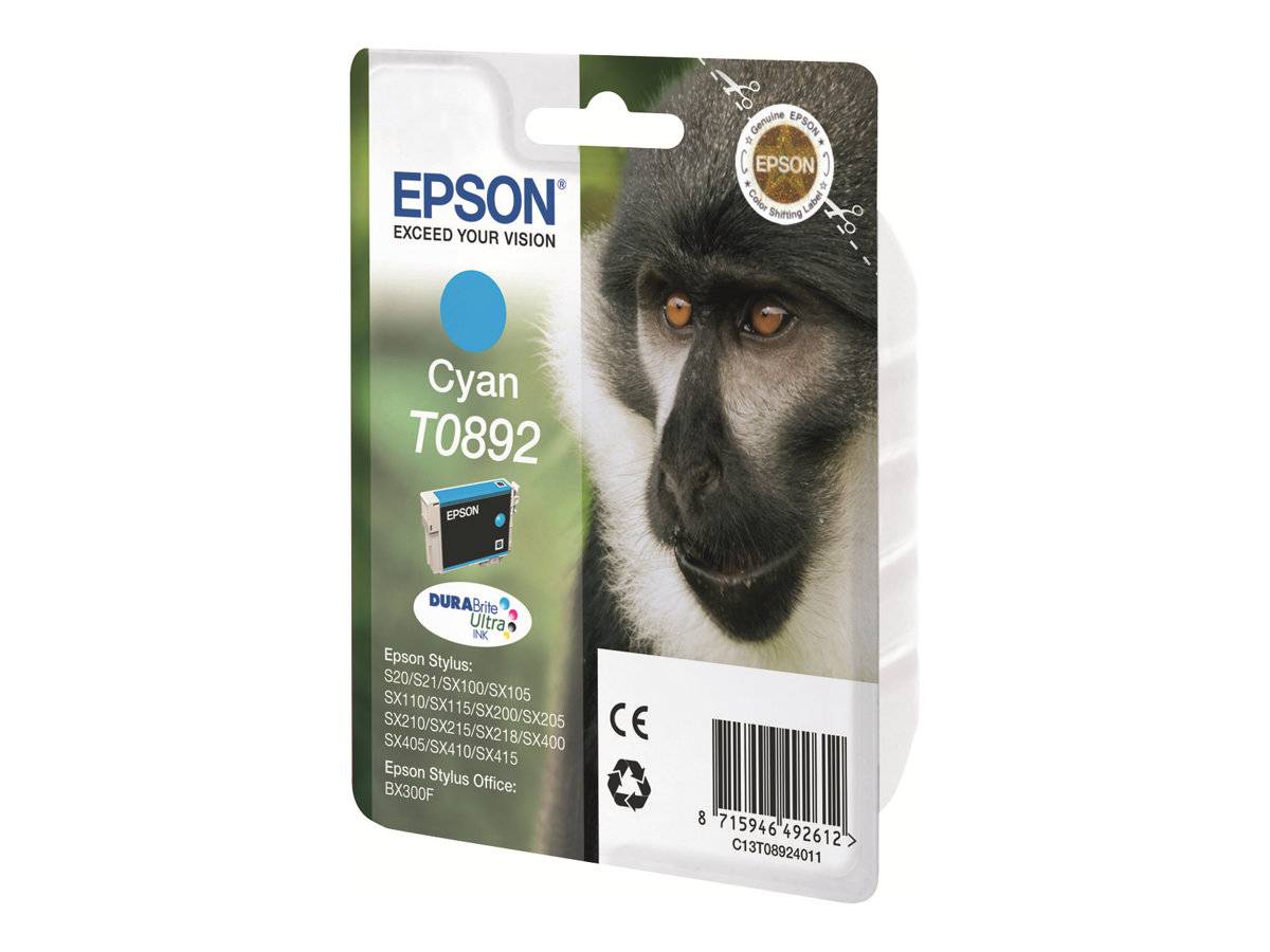 Epson T0892 - 3.5 ml - Cyan - original - Blisterverpackung