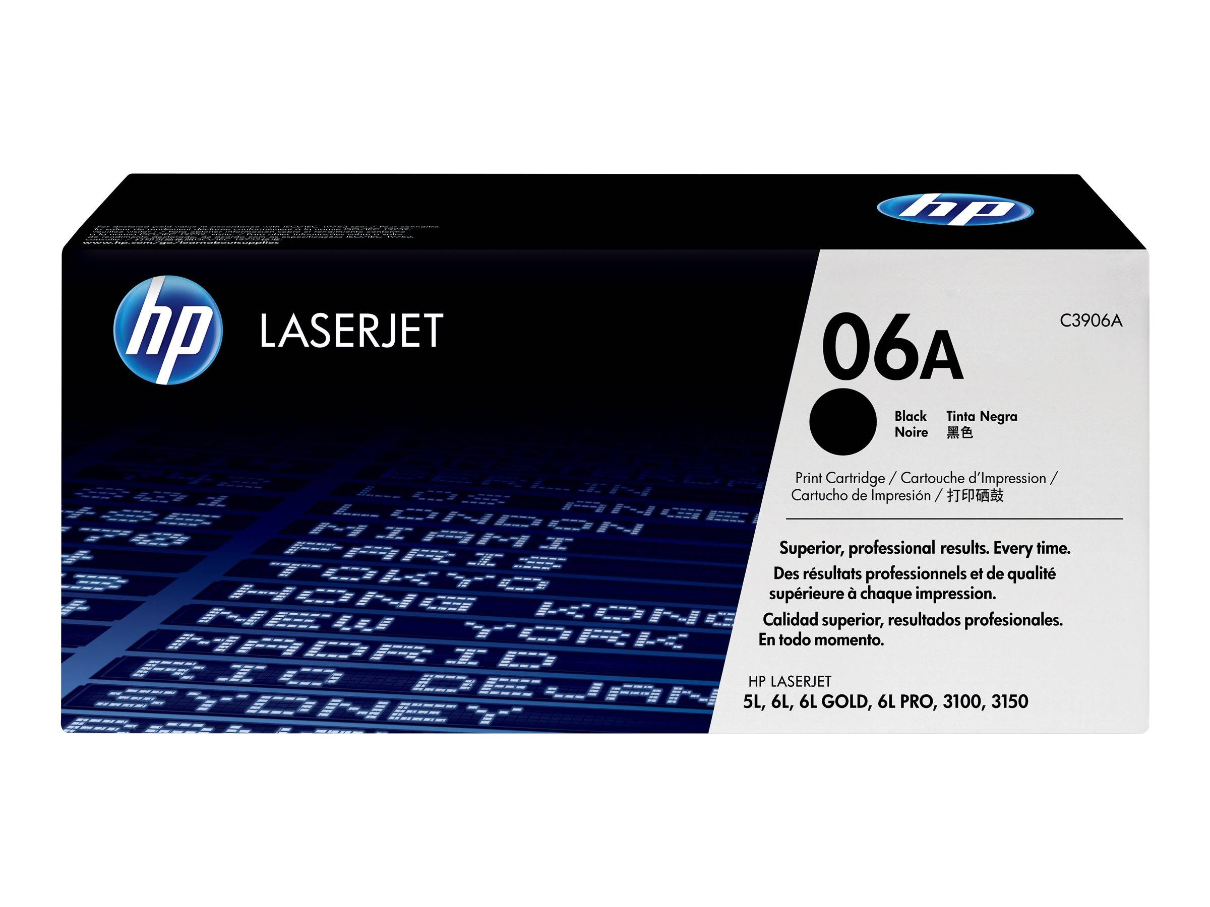 HP 06A - Schwarz - original - LaserJet - Tonerpatrone (C3906A)