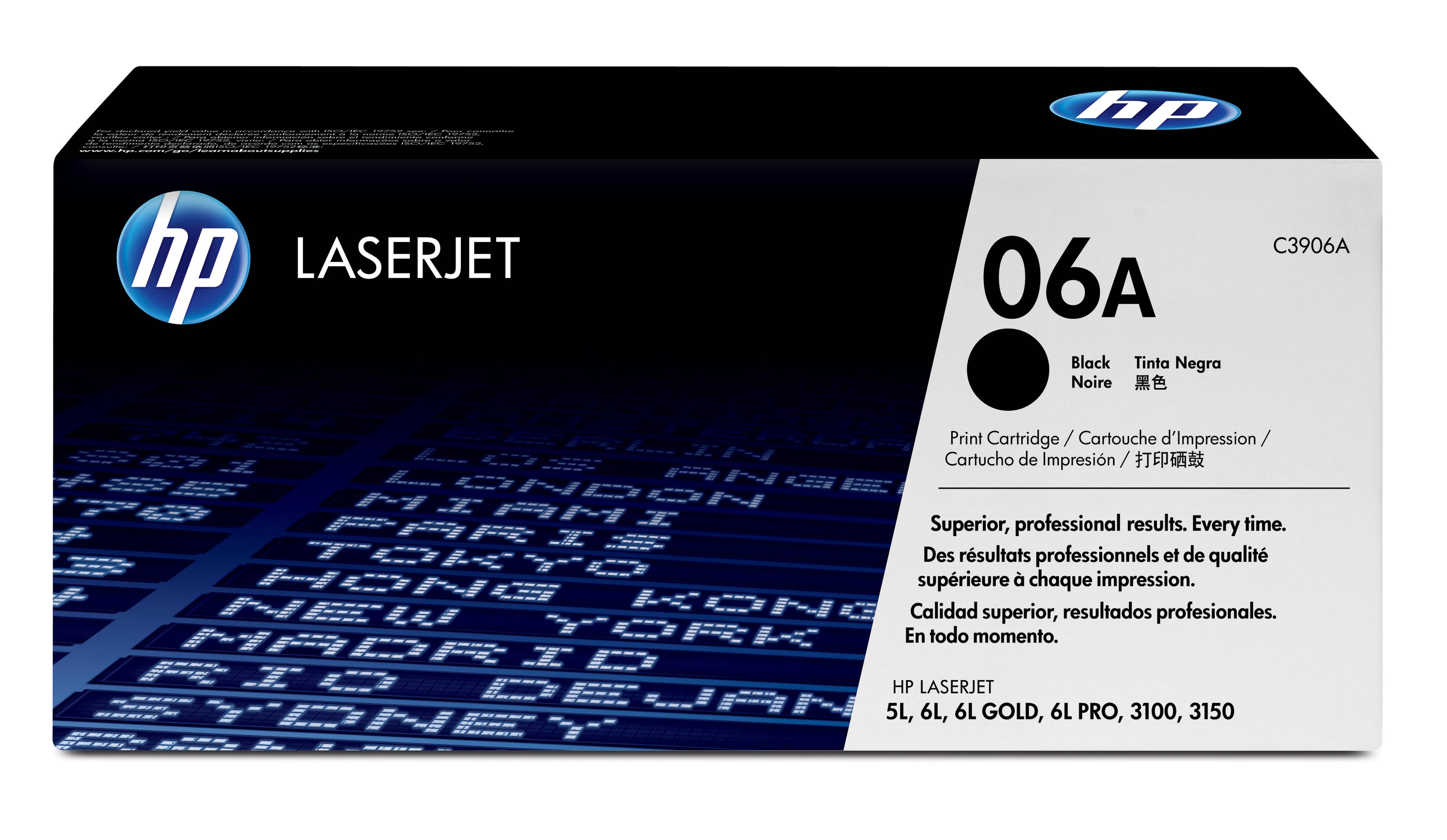 HP 06A - Schwarz - original - LaserJet - Tonerpatrone (C3906A)