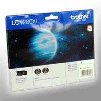 2 Brother Tinten LC-1280BKBP2DR schwarz