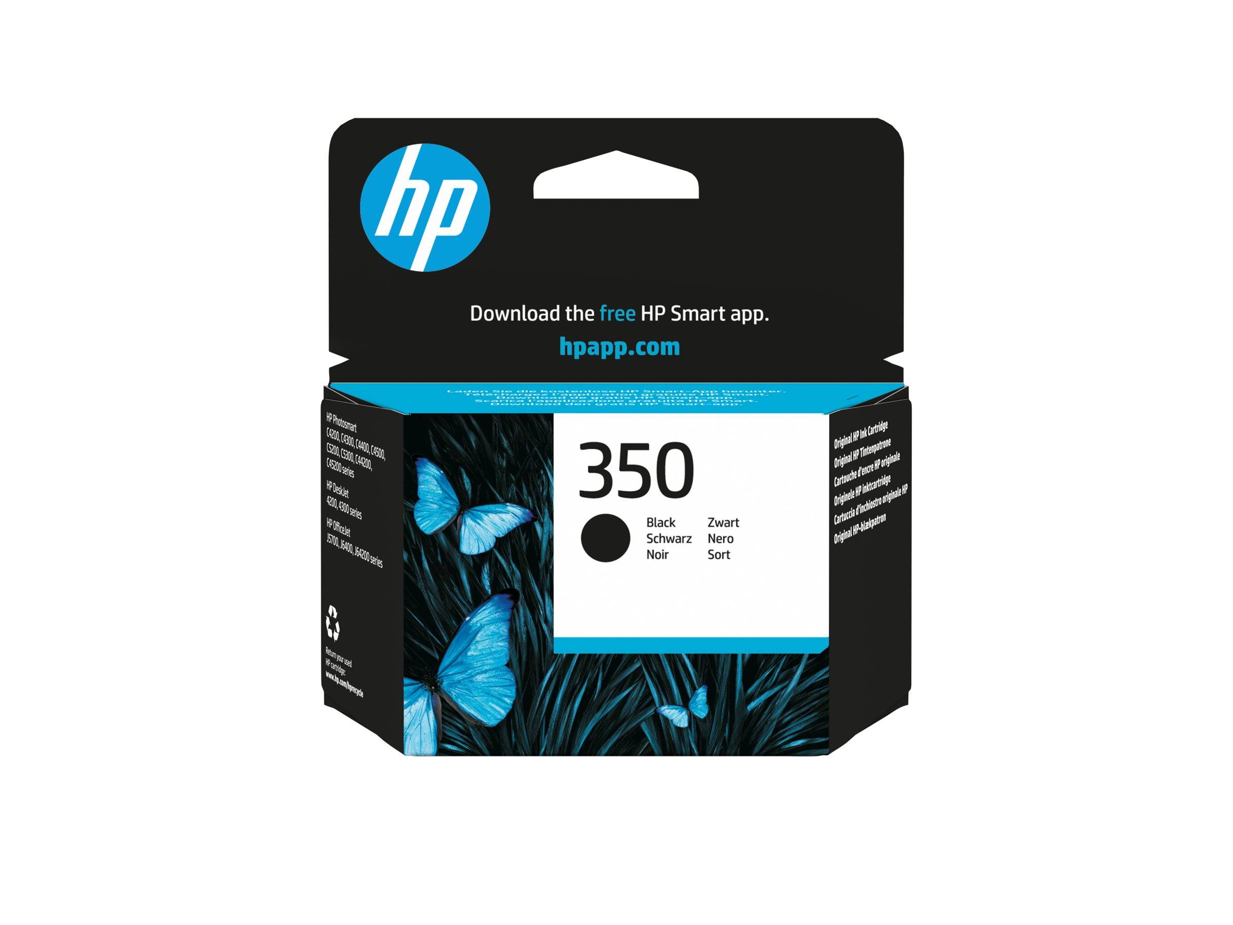 HP 350 - 4.5 ml - Schwarz - original - Tintenpatronefür Deskjet D4268;