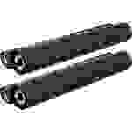 2 TT-Bänder kompatibel zu Brother PC-72RF schwarz