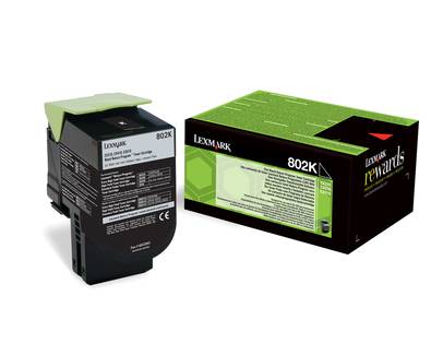 Lexmark 802K - Schwarz - Original - Tonerpatrone LCCP, LRP