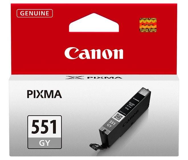 Canon PIXMA Tintenpatrone 551 in grauer Verpackung, gekennzeichnet als 