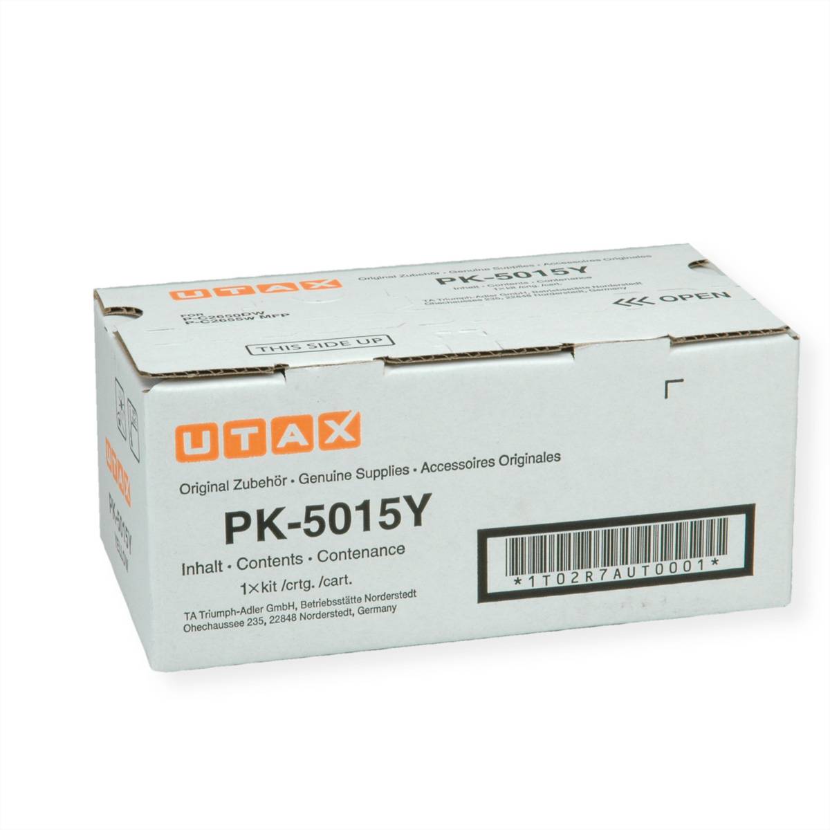 Utax 1T02R7AUT0 - 3000 Seiten - Gelb - 1 Stück(e) - Toner PK-5015Y Yellow