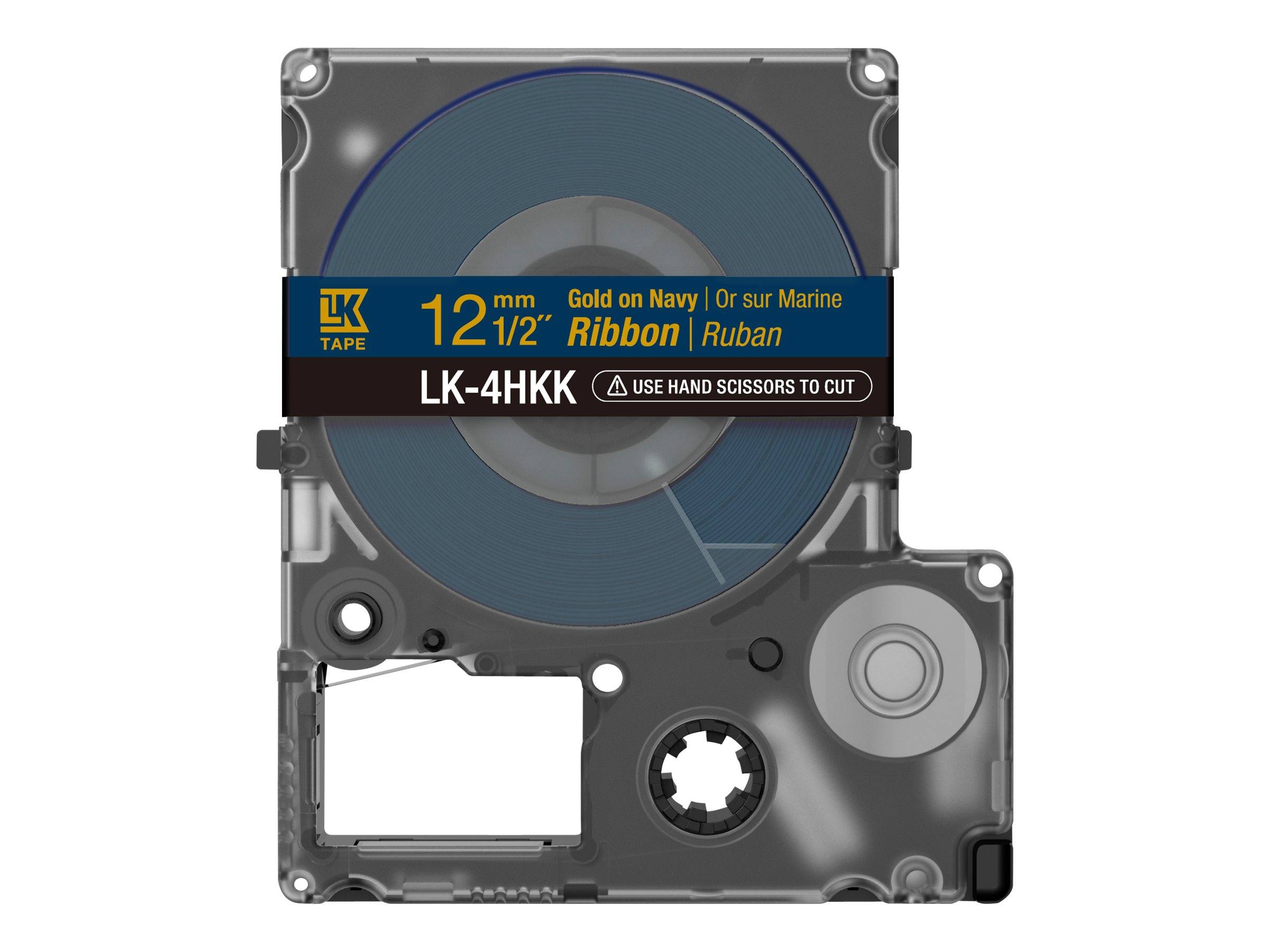 Epson LabelWorks LK-4HKK - Seidig - gold auf marineblau - Rolle (1,2 cm x 5 m)