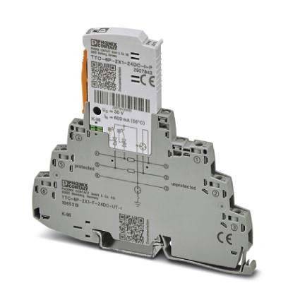 Ein kompaktes elektronisches Modul mit auf seiner Oberfläche gedruckten Verdrahtungsdetails; verwendet zur Integration von elektronischen Schaltkreisen in industriellen Umgebungen.