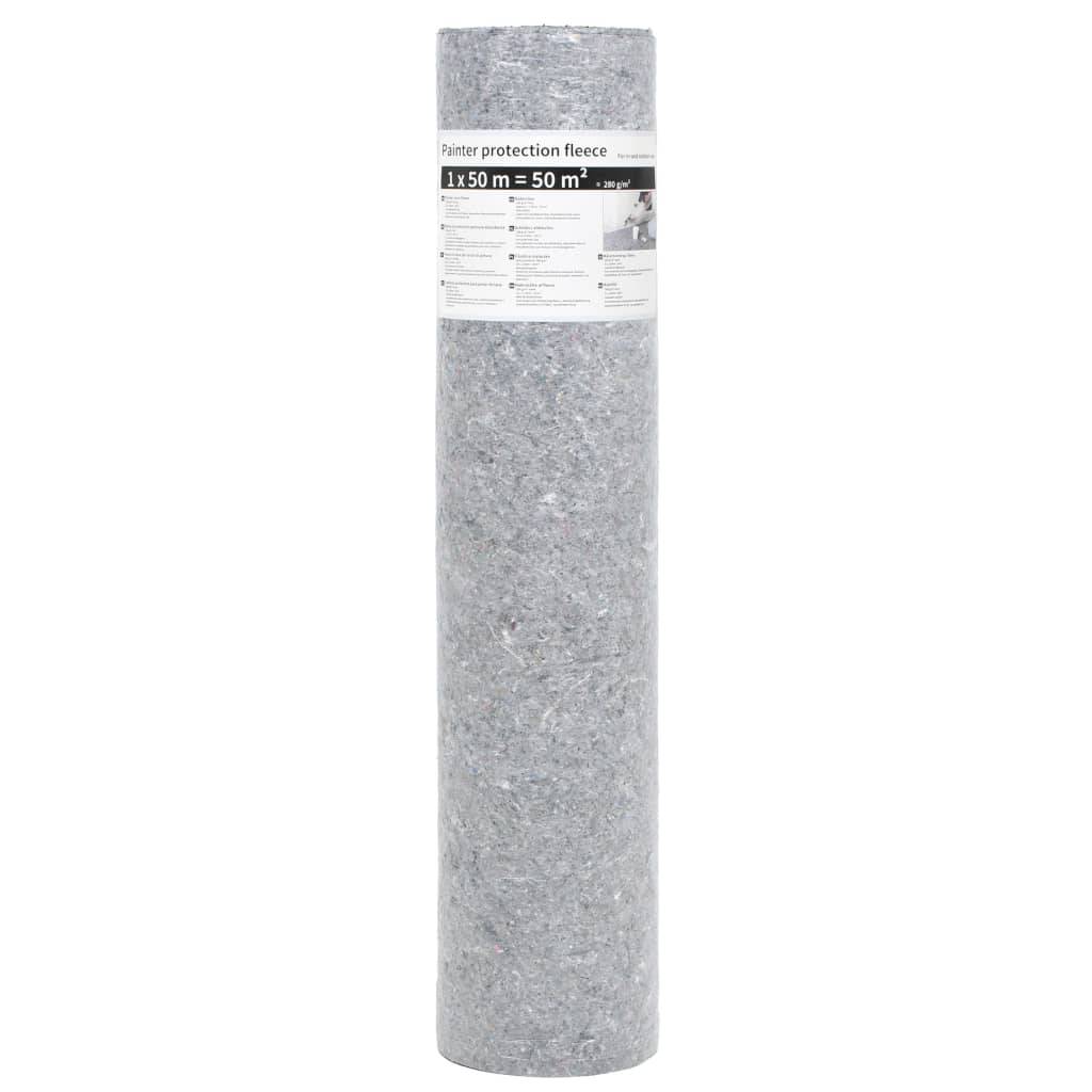vidaXL Rutschfestes Malervlies 50 m 280 g/m² Grau