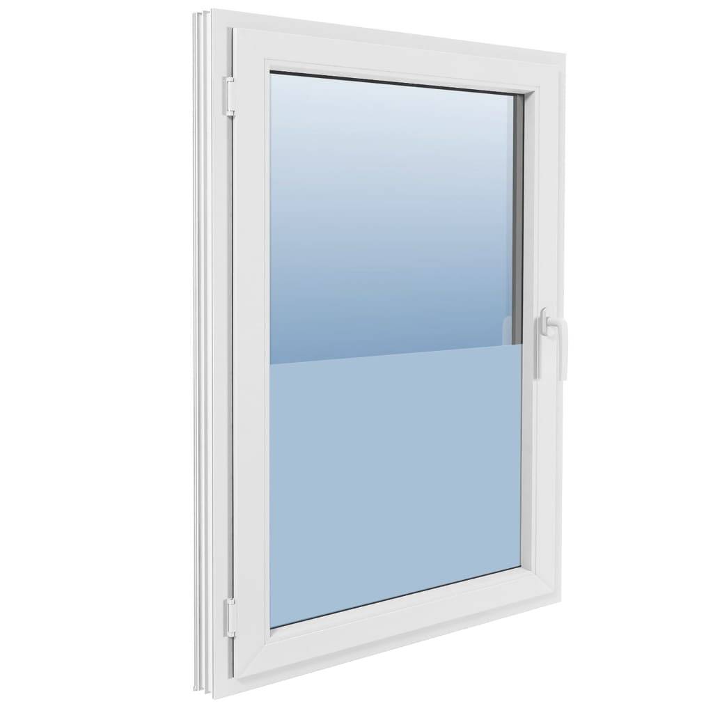 vidaXL Fensterfolie Matt Grau 0,9x10 m PVC