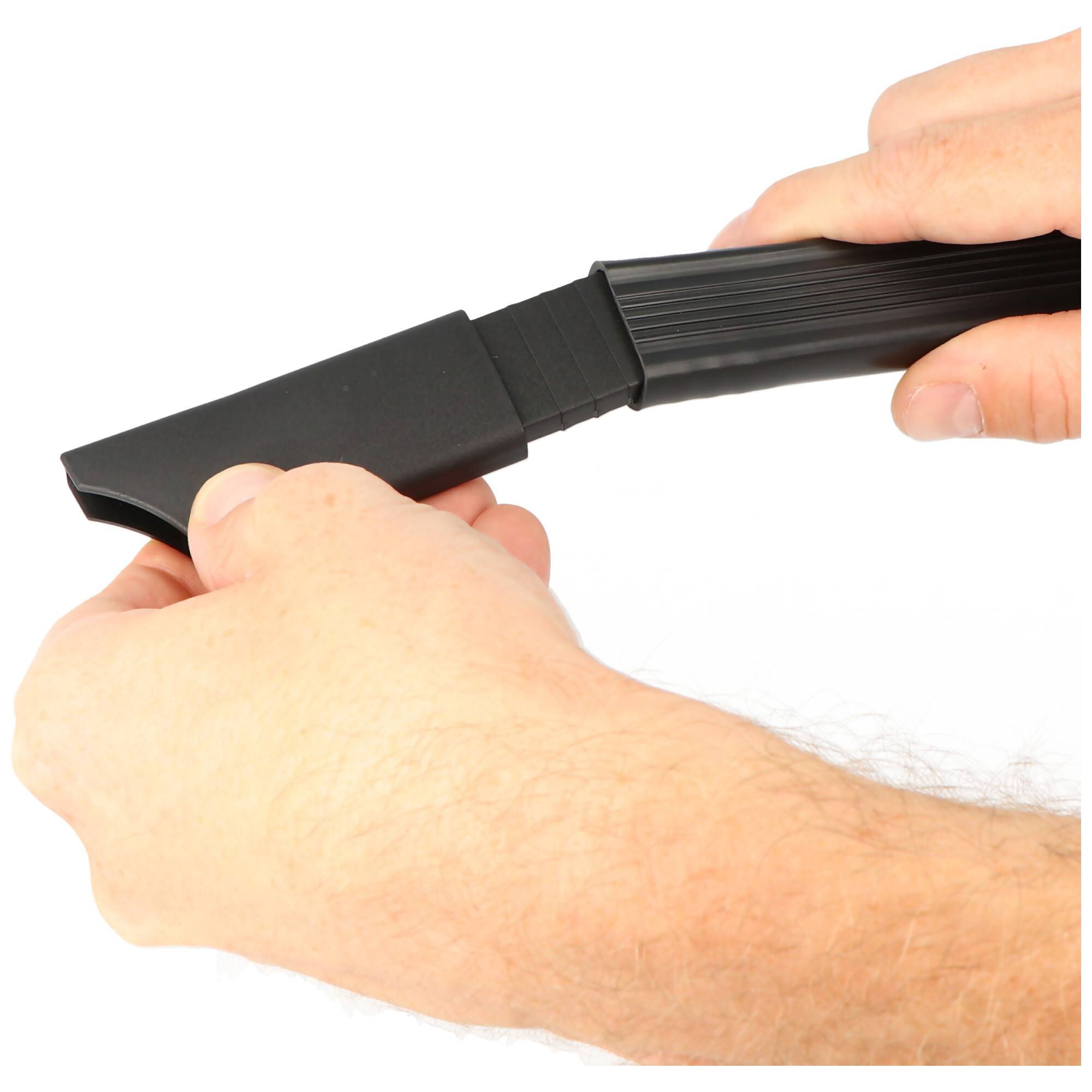 AccuCell Fugendüse universal flexibel 73cm extra lang abnehmbare Bürste für Staubsauger mit 32mm Rundanschluss z.B. Miel