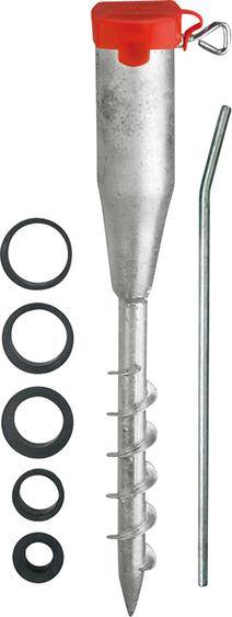 Eindreh-Bodenhülse Stahl