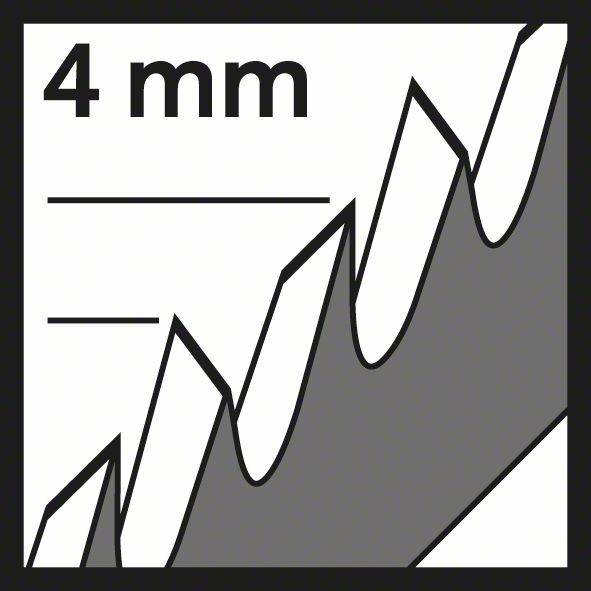 Stichsägeblatt T 344 D Gesamt-L.152mm Zahnt.4mm HCS 5 St./Karte BOSCH