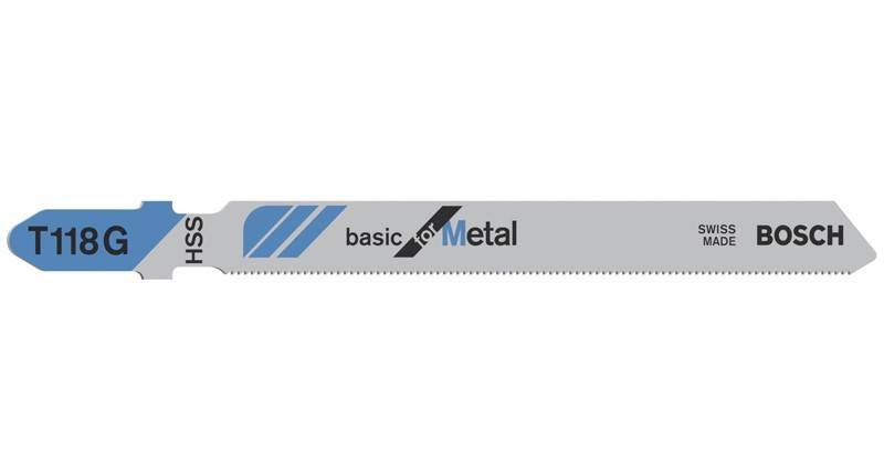 Eine graue Metallsägeblatt mit der Aufschrift „basic for Metal