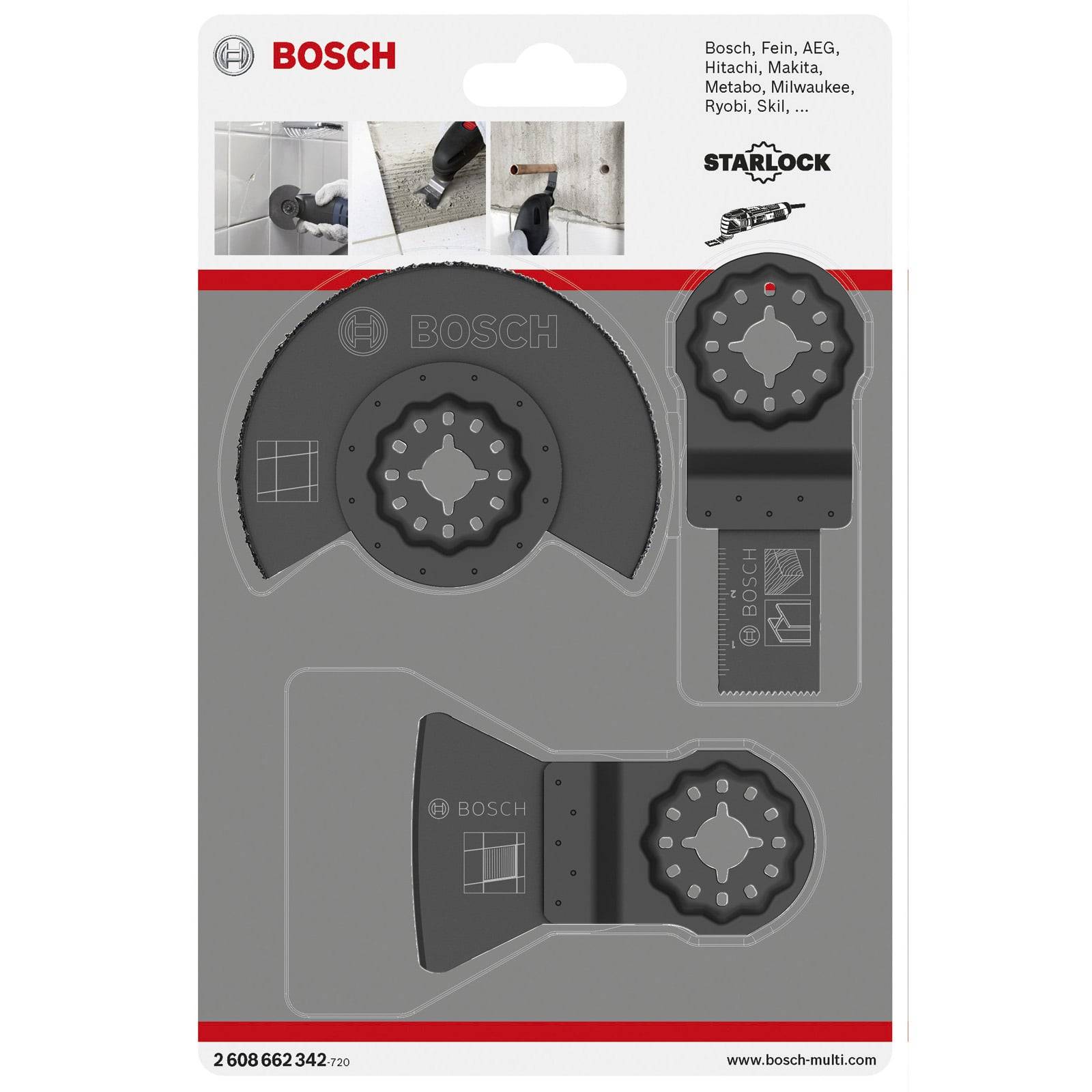Bosch Fliesen-Basis-Set für Multifunktionswerkzeuge 3tlg. - 2608662342