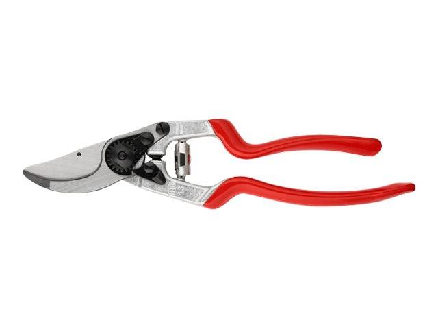 FELCO Gartenschere - Schmiedealuminium / Gummi - 27 cm - große Hand - rote Griff
