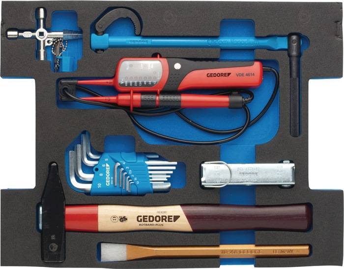 Werkzeugsortiment 1100-03 44-tlg.Sanitär L-Boxx GEDORE