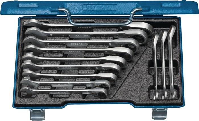 Maulringratschenschlüsselsatz 7 UR-012 12-tlg.SW 8-19mm umschaltb.GEDORE