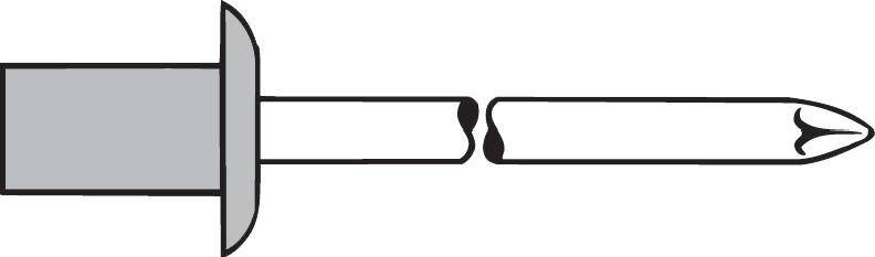 Blindniet CAP Al/VA StandFlachrdk. 3,2x 6,5 Gesipa