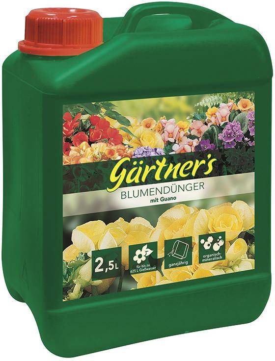 Blumendünger mit Guano, 2,5 l - Artikel: 4005861008987