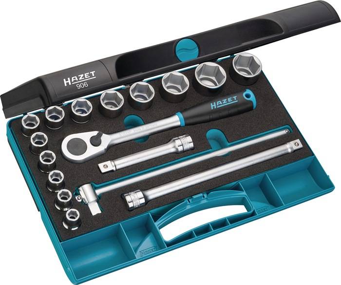 Steckschlüsselsatz 906 17-tlg.1/2 Zoll SW 10-32mm Z.90 6KT HAZET