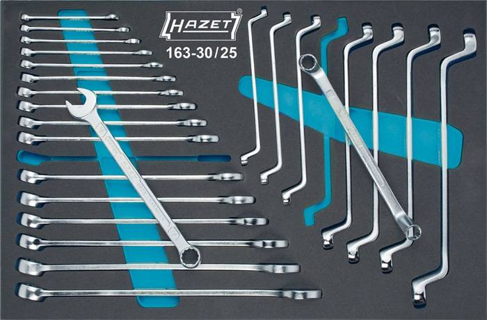 Werkzeugmodul 163-30/25 25-tlg.Safety-Insert-S.Schraubenschlüssel-Satz HAZET