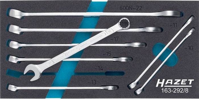 Werkzeugmodul 163-292/8 8-tlg.Safety-Insert-System Ringmaulschlüssel-Satz HAZET