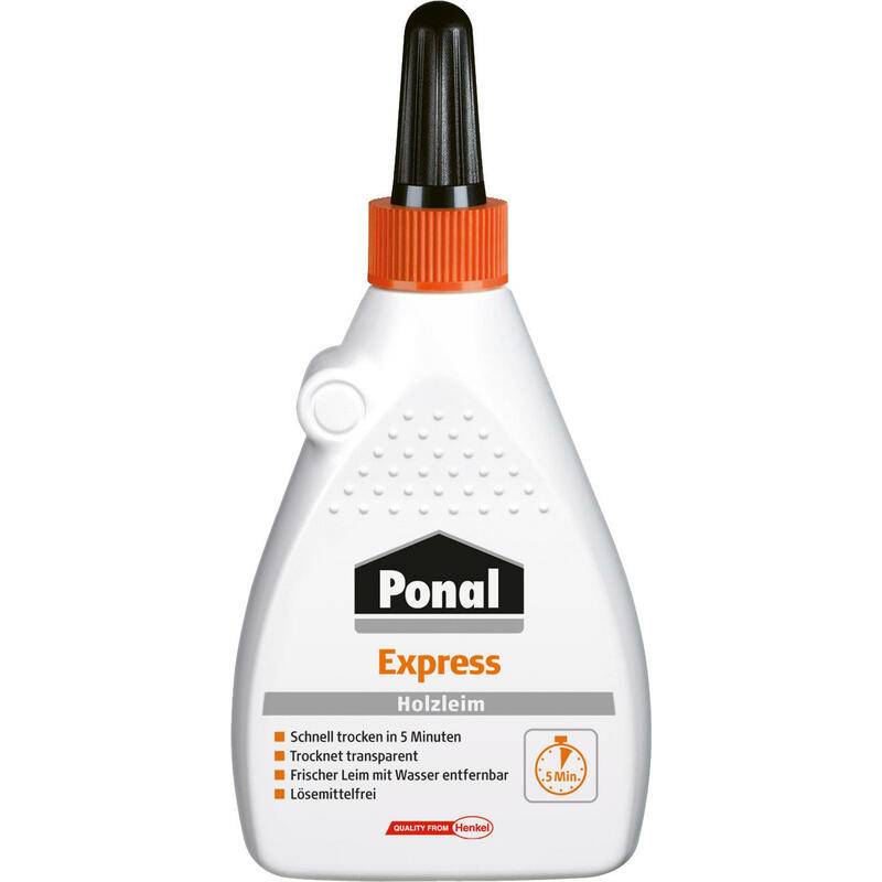 Ponal Express Holzleim, lösemittelfrei, 120 g Flasche