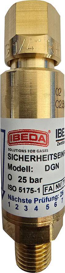 DGN Sicherheitseinrichtg.O2 G1/4" R - Artikel: 4039413107569