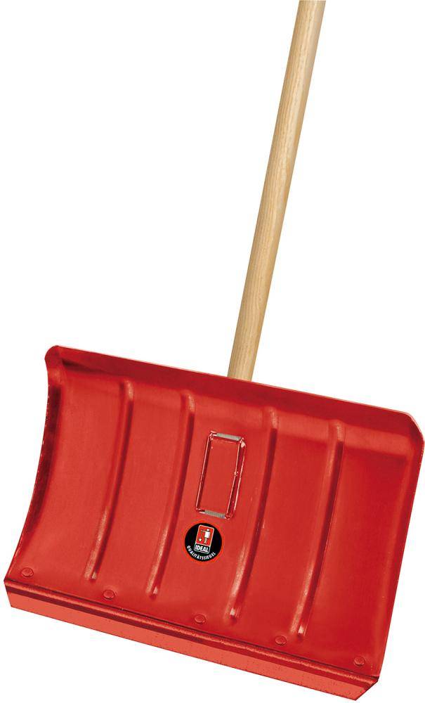 Stahlblech, Schneeräumer m. Hartholzst. 350x500 mm