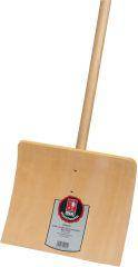 Kinder-Schneeschieber Holz mit Stiel