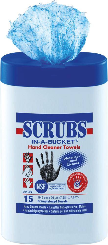 SCRUBS Minicontainer 15 Tucher mit NFS Freigabe Zertifikat Nummer 160187