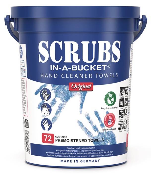 Handreinigungstuch Scrubs o.Eins.v.Wasser 72 St.Eimer SCRUBS