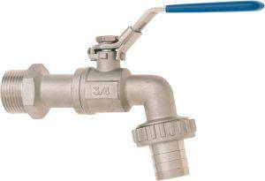 Kugelauslaufventil 3/4" - 13mm Cr-Stahl mit blauem Griff GEKA