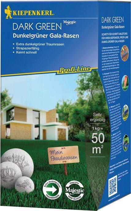 Grüner Gala Rasen 1 kg Profi-Line Dark Green