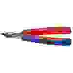 KNIPEX Elektronik Super-Knips, Form 6, 78 61 125 brüniert, mit zweifarbigen Mehrkomponenten-Griffhüllen, Schneidwert weicher Draht 0,2 - 1,6 Ø mm,