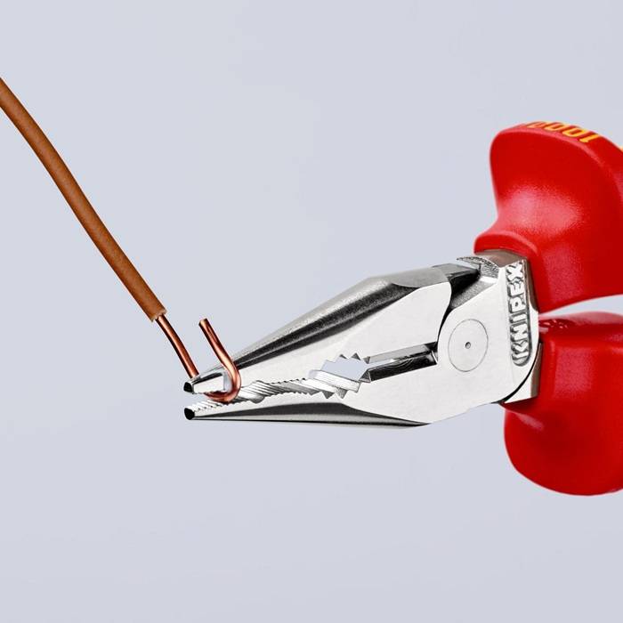 Spitzkombizange L.145mm Mehrkomp.-Hülle verchr.VDE KNIPEX